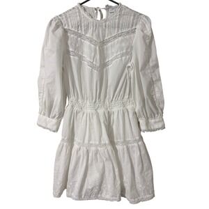 LoveShackFancy Target Taluluah Pintuck Yoke Dress White Cottagecore Boho Small